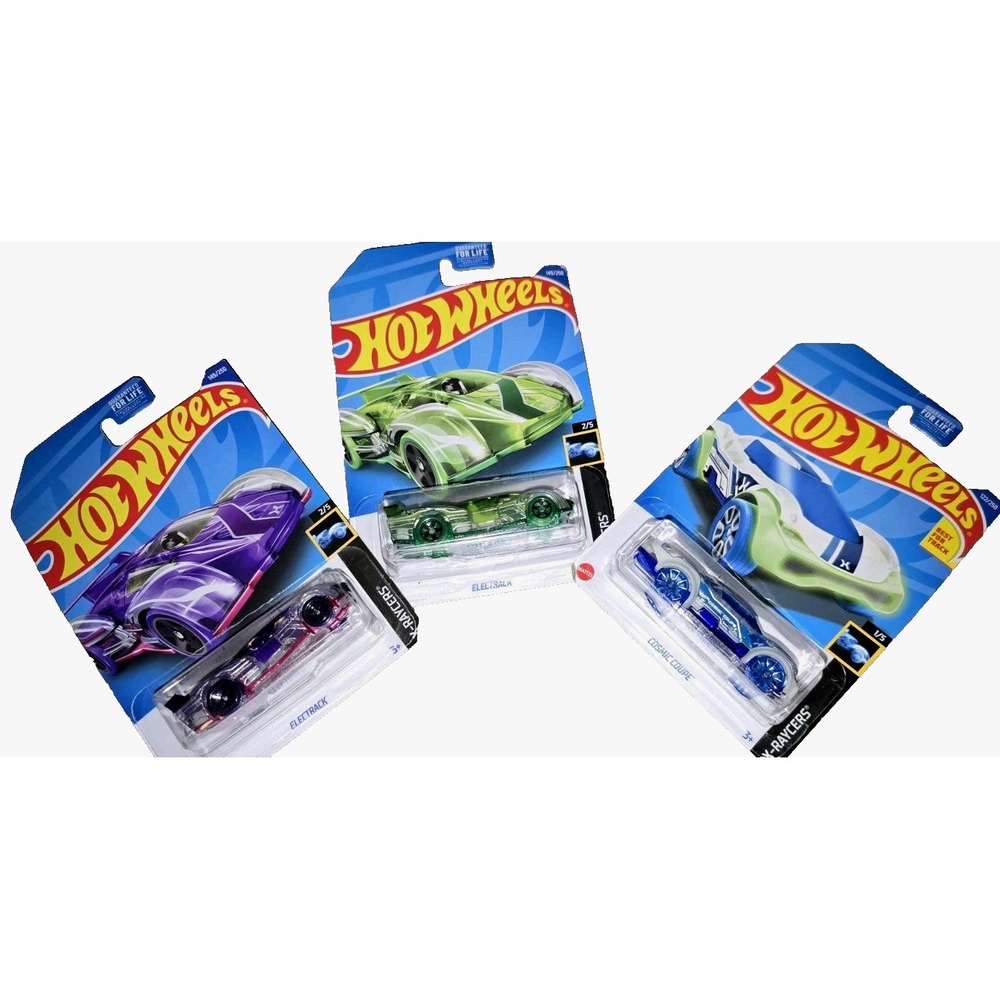 New‎ 2021 Hot Wheels X-Raycers Electrack 149/250  & Cosmic Coupe 122/250